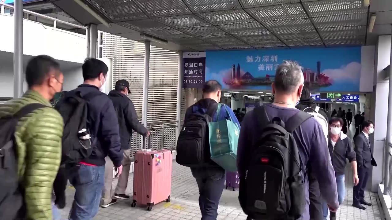 Cheers as China-Hong Kong border reopens fully