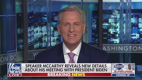 Kevin McCarthy explain how his meeting with Joe Biden win today.