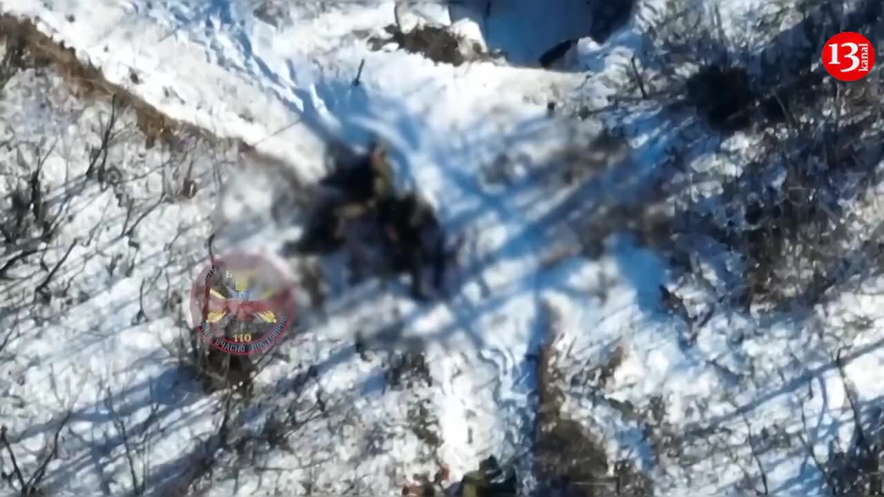 5 invaders with 1 missile - 9 Russian soldiers advancing in open area hit by a drone