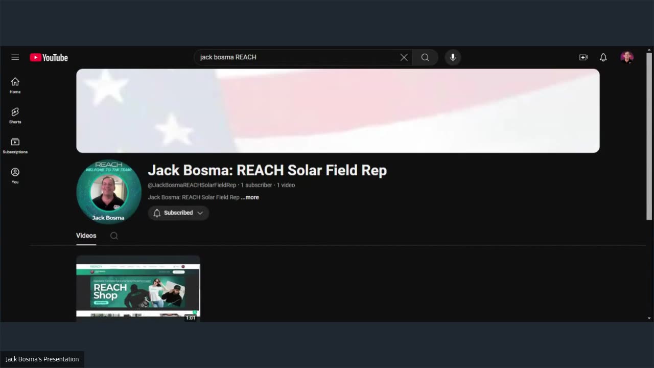 Jack Bosma: REACH Solar Field Rep