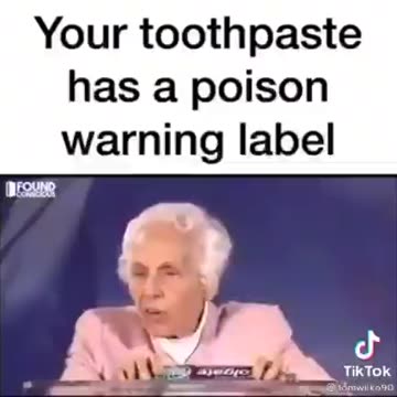 Charlotte Gerson: toothpaste with poison label
