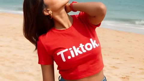 Indian AI Model Dancing In Beach - AIWomenWorld