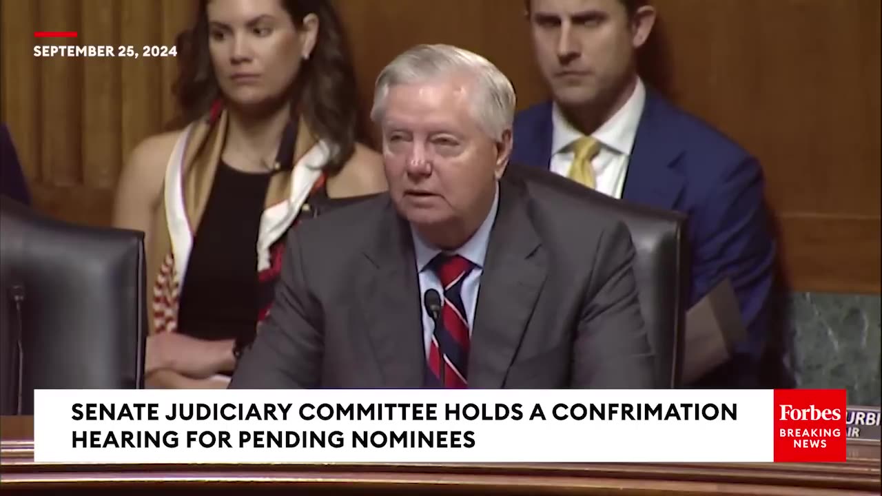 'Let Me Read Something Else...'- Lindsey Graham Reads Passages From Judicial Nom's College Thesis