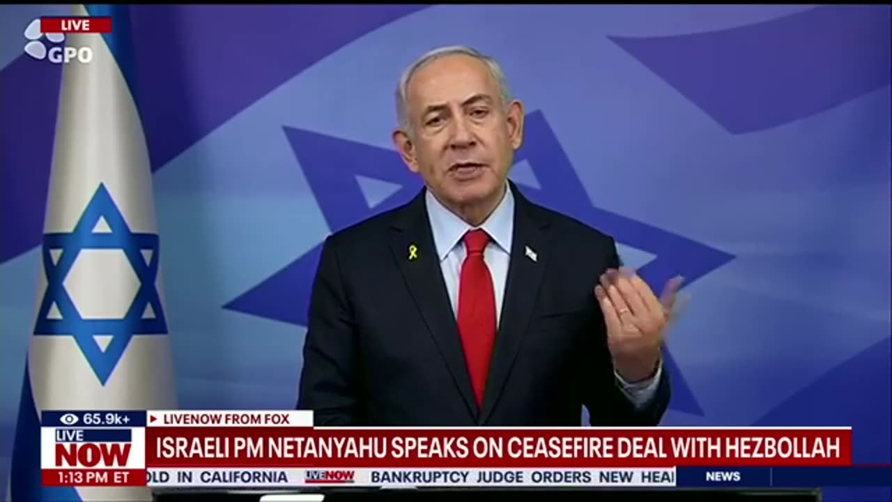 BREAKING_ Netanyahu speaks on ceasefire deal with Hezbollah _ LiveNOW from FOX