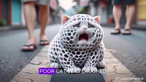 Poor Cat Infected with New Virus Kind Doctor Cute Cat cat aicats catvideos2024