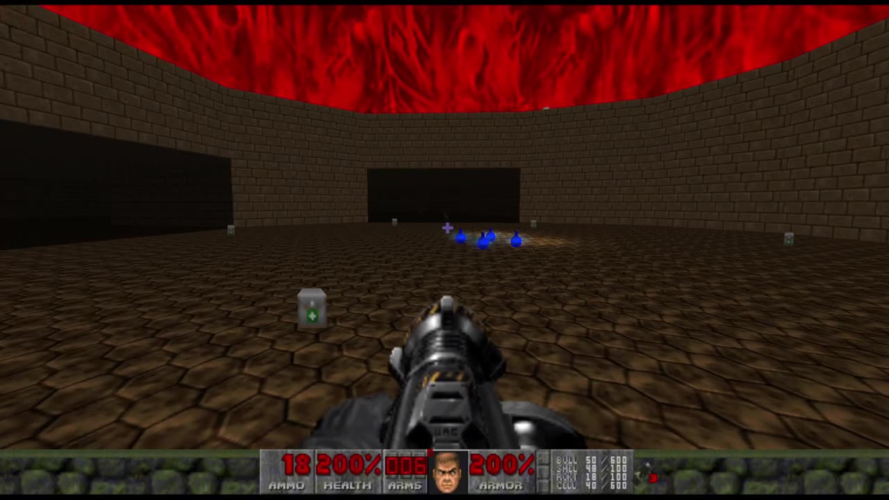 Brutal Doom 2 - Hell on Earth - Pistol Start - Hard Realism - Barrels o' Fun (level 23)