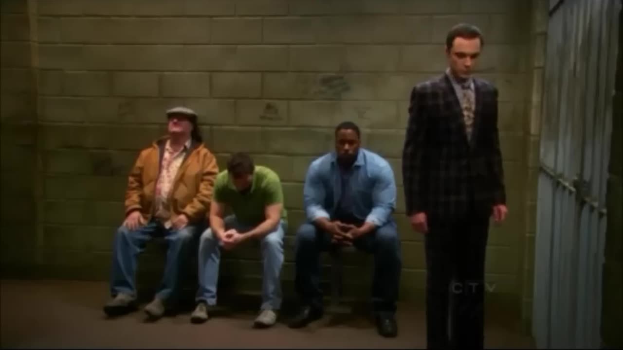 Sheldon In Jail "That's My Spot" - The Big Bang Theory