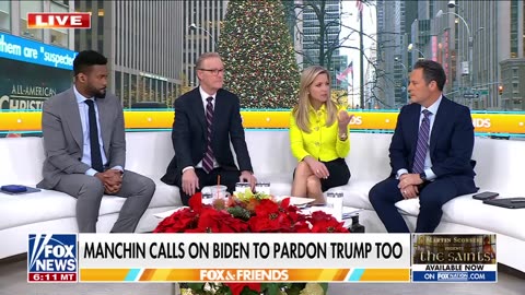 Manchin calls on Biden to pardon Donald Trump Make it 'balanced'