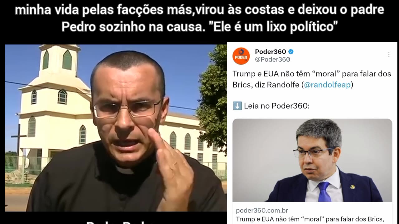 Padre Pedro disse que o Randolf Rodrigues se comprometeu a ajudar famílias que estavam sendo expulsas do minha casa minha vida pelas facções más,virou às costas e deixou o padre Pedro sozinho na causa. "Ele é um lixo político"