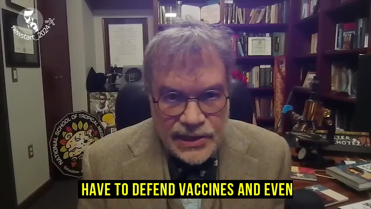 Hotez on himself being a defender of the vaccines
