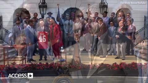 Travis Kelce Jokes At WHITE HOUSE Podium_ They Told Me ‘I’d Get Tased’