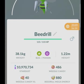 Pokémon GO-Evolving Shiny Kakuna