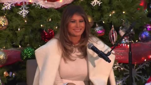 Melania Trump’s wish from Santa for Christmas. Peace on the world, health, love and kindness.