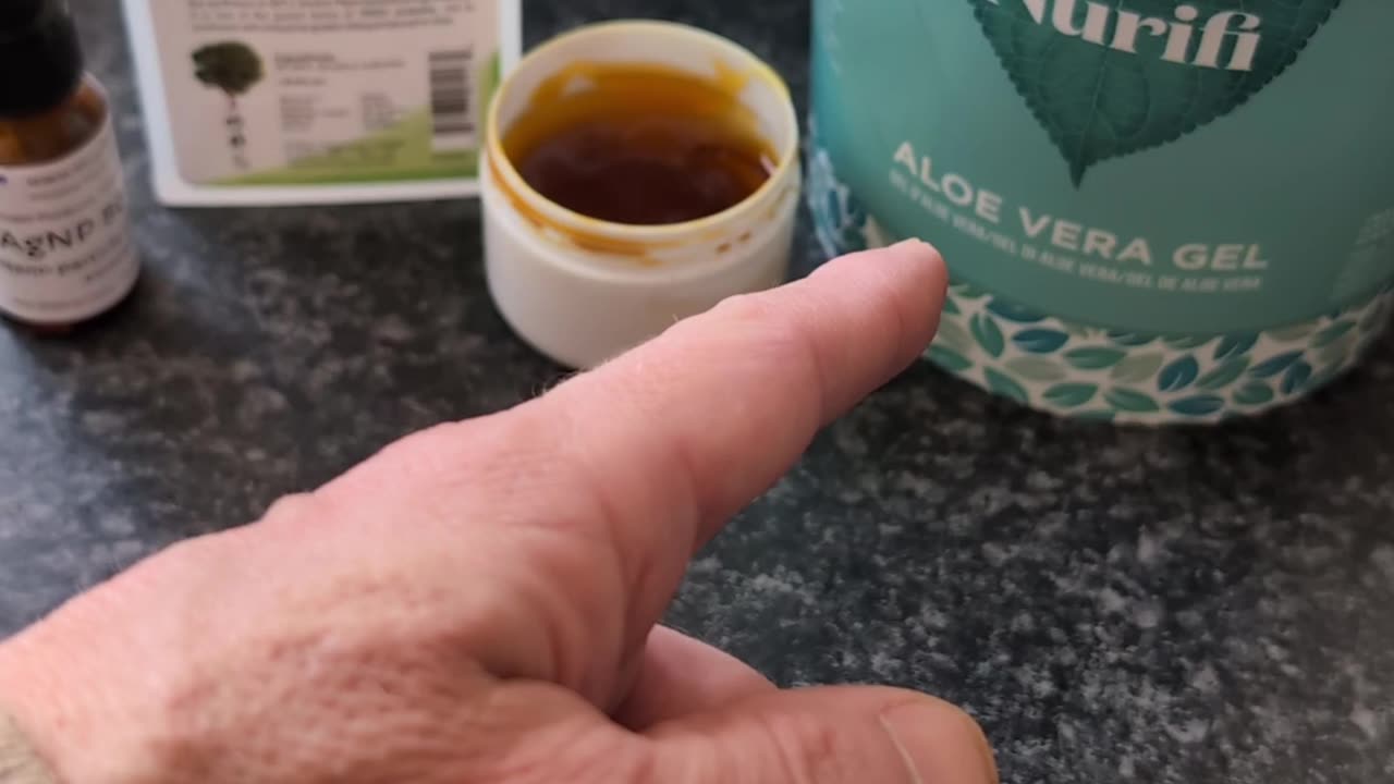 Making an aloe, silver & DMSO gel #101