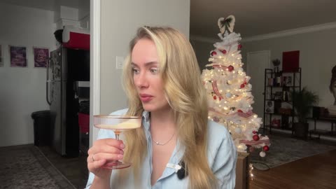 Russian Girl First Time Trying Eggnog!! Merry Christmas!!