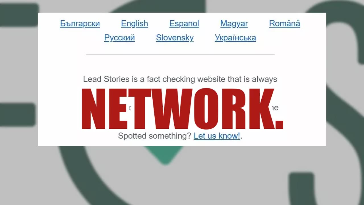 Lead Stories is now a verified member of the EFCSN