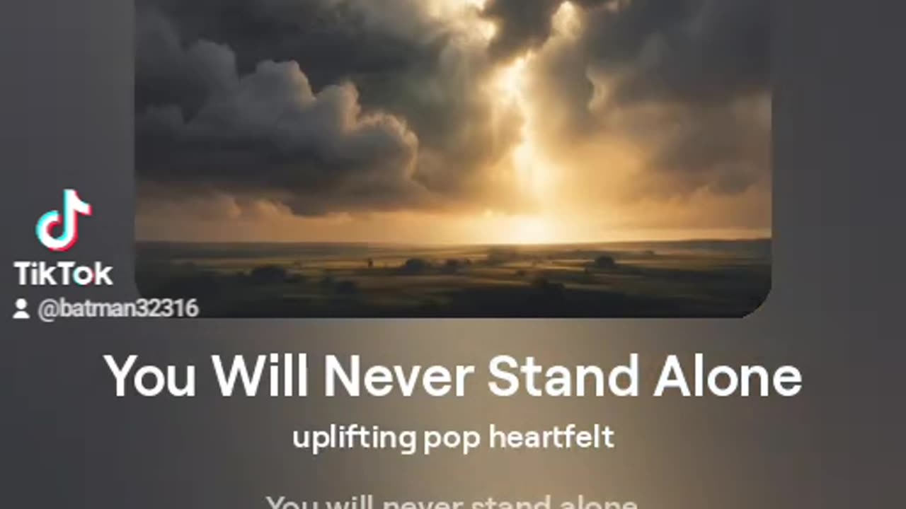 You will never stand alone ai generated song