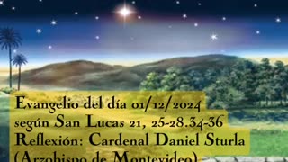 Evangelio del día 01/12/2024 según San Lucas 21, 25-28.34-36 - Cardenal Daniel Sturla