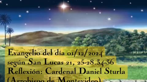 Evangelio del día 01/12/2024 según San Lucas 21, 25-28.34-36 - Cardenal Daniel Sturla