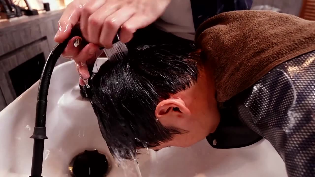 ASMR Japanese Barber Shop | Haircuts, Head Spa, Shaving