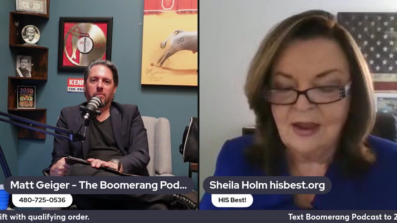 Special Guest Sheila Holm, Author and True American Patriot | The Boomerang Podcast 130