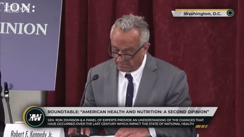 RFK Jr Gives His Opening Remarks at Sen. Ron Johnson's Roundtable on American Health & Nutrition