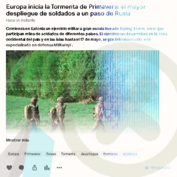 Europa inicia la Tormenta de Primavera: el mayor despliegue de soldados a un paso de Rusia