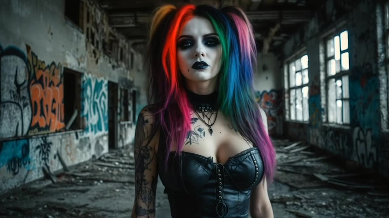 Industrial DJ Mix | Goth Girl Graffiti Apocalypse