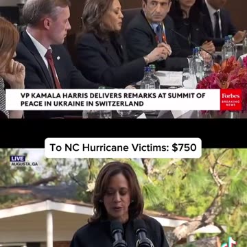 To Ukraine- $1.5B I To NC Hurricane Victims - $750