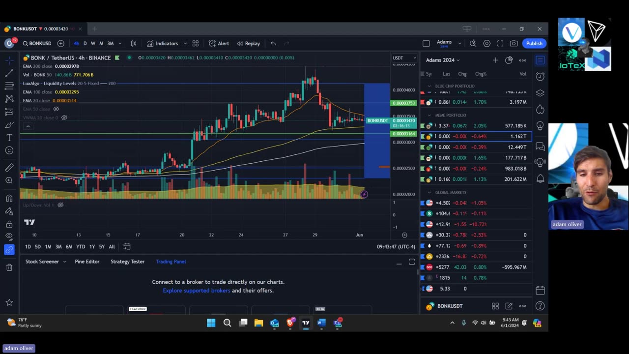 Just another Weekly Crypto Report | June 1st 2024 | My portfolio and plan.