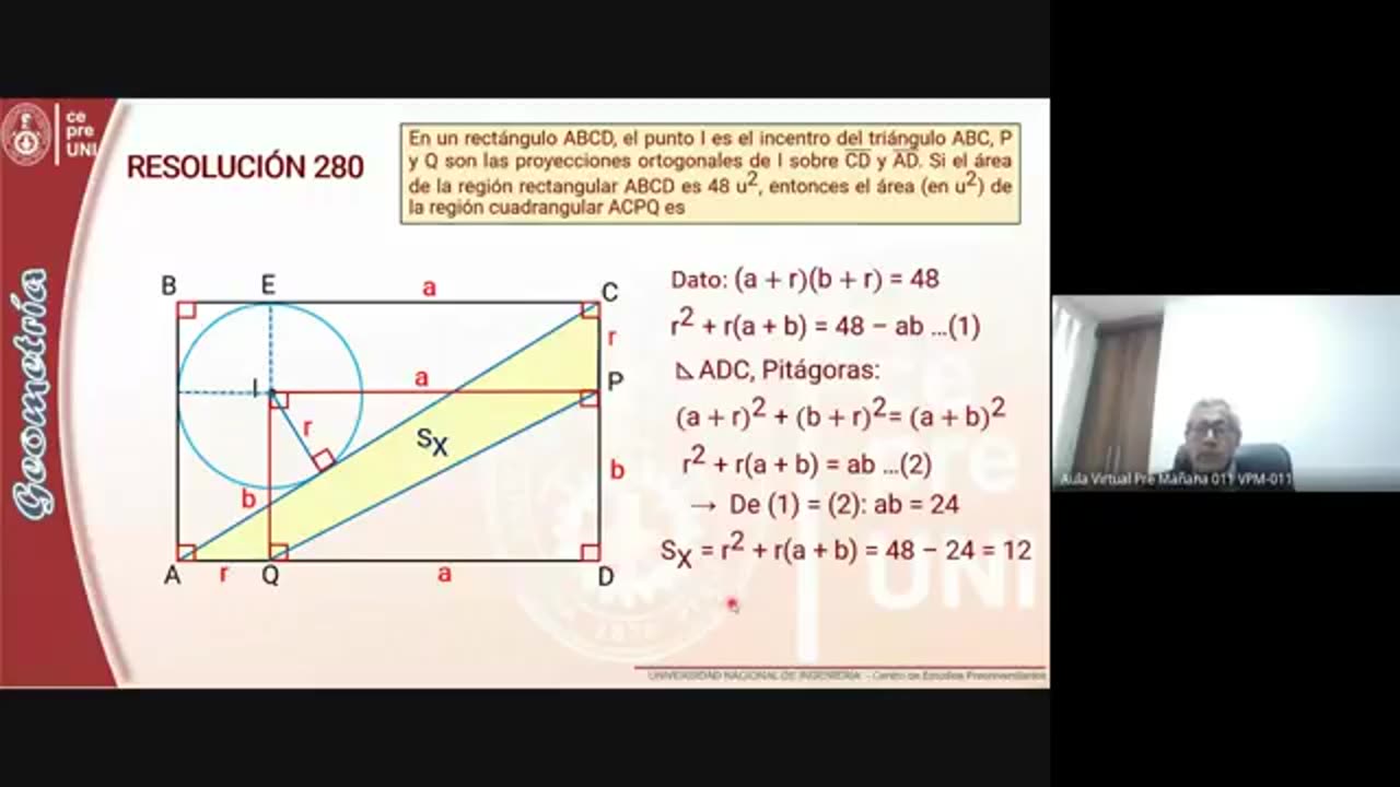 CEPRE UNI 2021 - 2 | SEMANA 09 | GEOMETRÍA