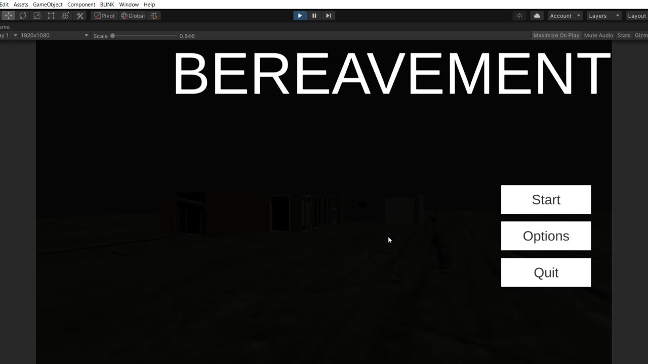 Bereavement Prototype, Psychological horror game.