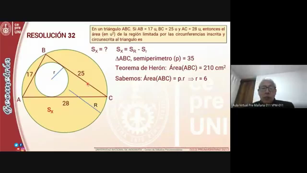 CEPRE UNI 2021 - 2 | SEMANA 11 | GEOMETRÍA S02