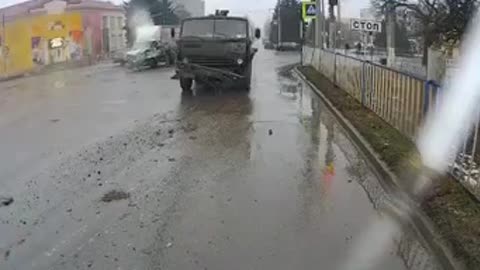 Russian Fuel Truck Gets in a Car Accident