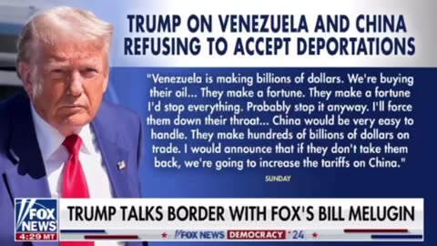 Trump talks border with FOX’s Bill Melugin
