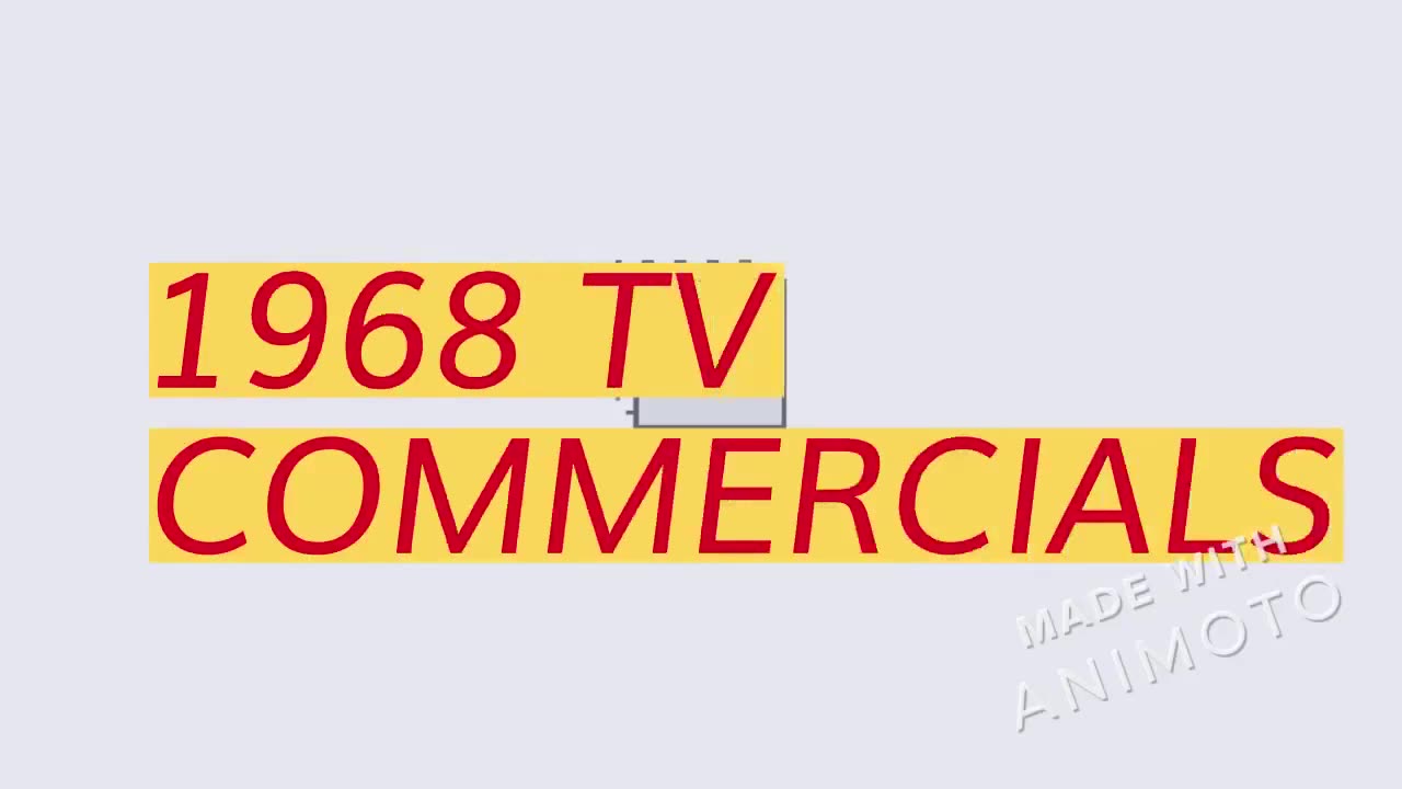 CLASSIC 1968 TV COMMERCIALS