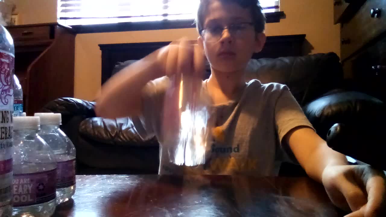 Water bottle trickshots