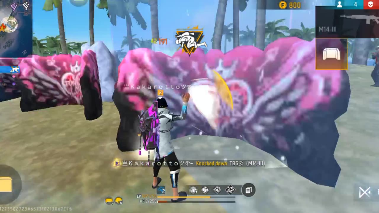 Free Fire 1 vs 4 clutch king