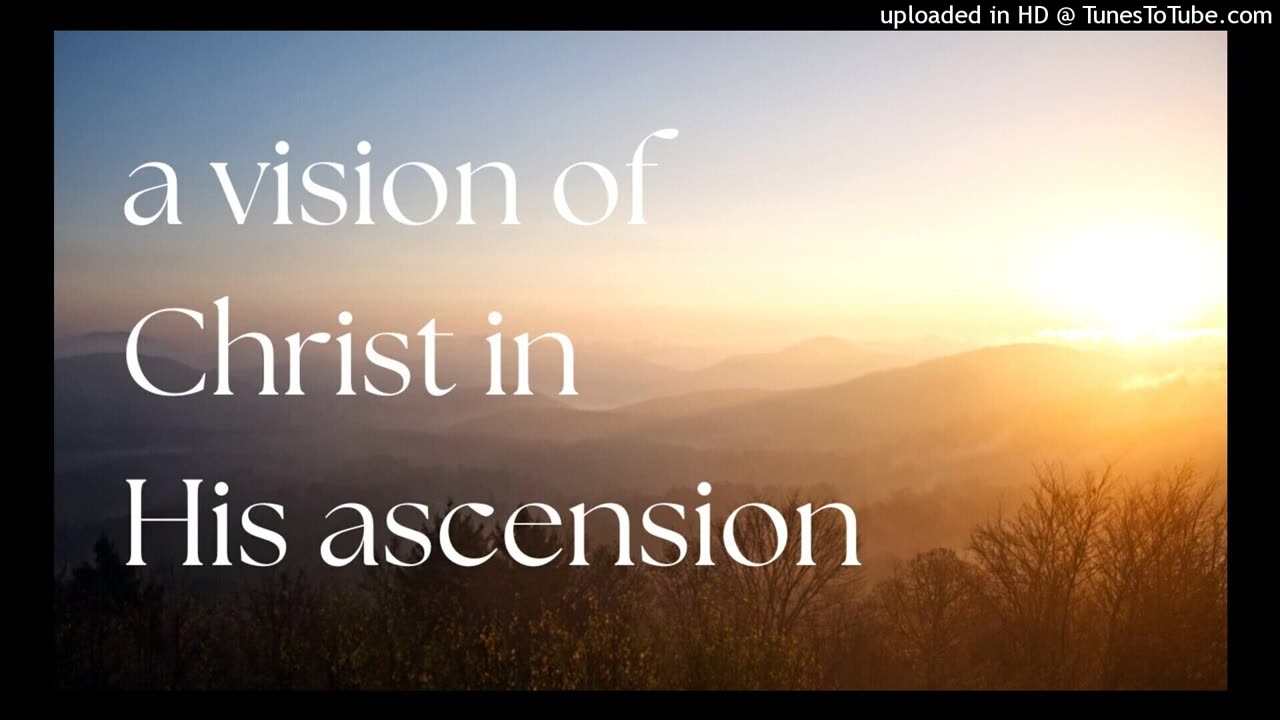 a vision of Christ in His ascension