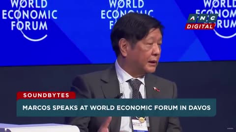 Marcos talks foreign relations, South China Sea, political run in dialogue with WEF President