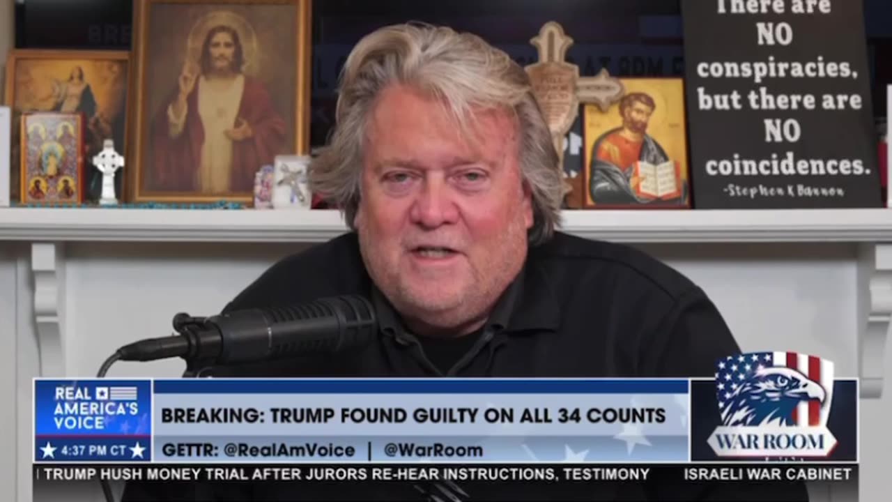 TRUMP GUILTY VERDICT! Channel That SEETHING ANGER Into Something POSITIVE! TAKE A DEEP BREATH! - Steve Bannon in the War Room
