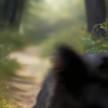 ai video animation with a dog in the nature