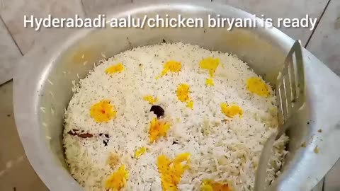 .Aaloo Chicken Biryani Biryani