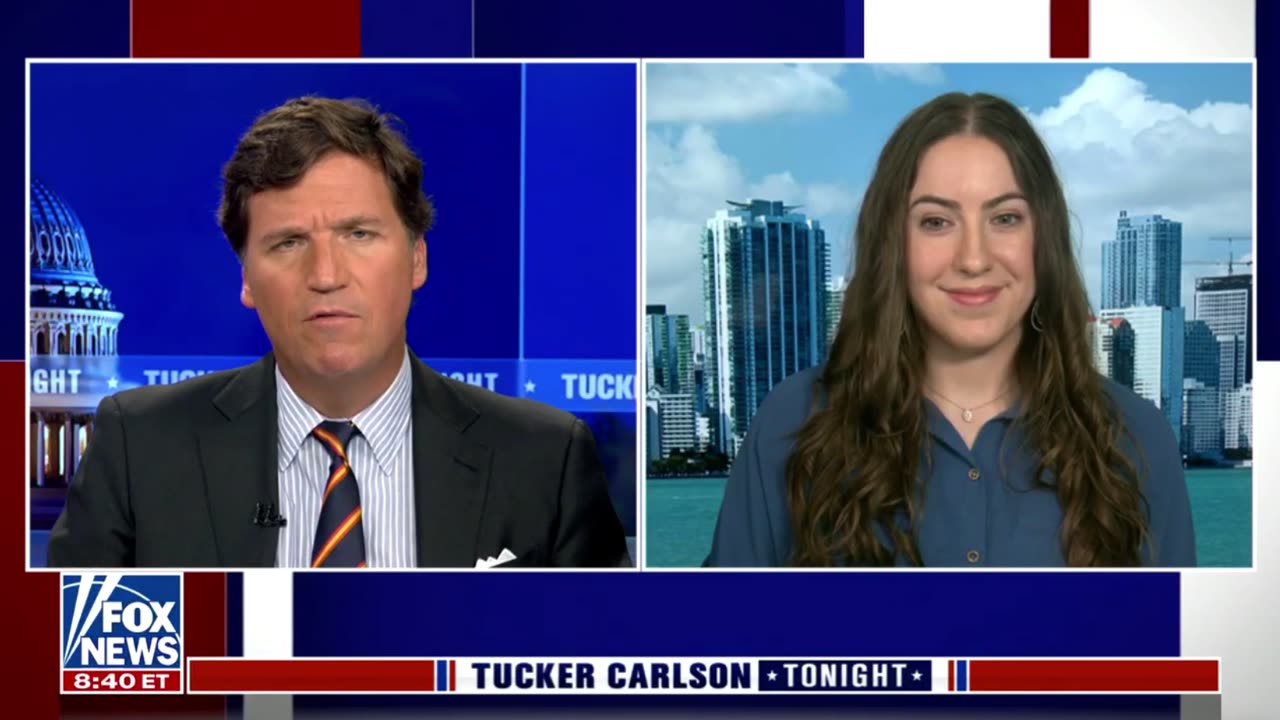 Tucker Carlson speaks with Libs of TikTok founder Chaya Raichik about AOC's lies.