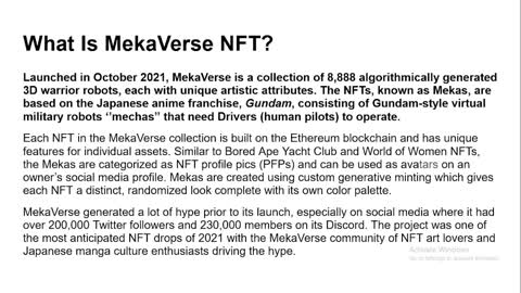 MekaVerse NFT Following Its Meteoric Rise and Fall