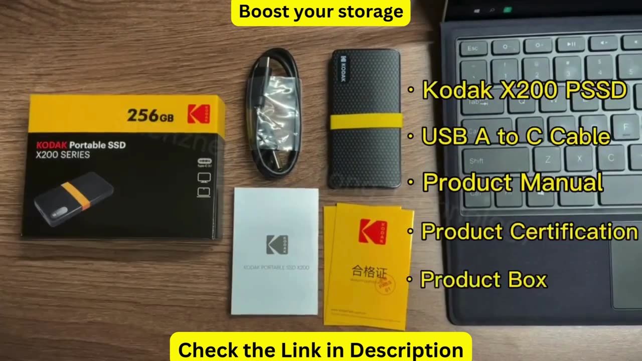 Kodak X200 Portable SSD 2TB 1TB USB 3.1 Type C External Drive Hard Disk 512GB 256GB Solid State Driv