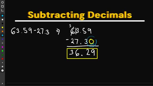 How do we SUBTRACT Decimals? - A Lot of Practice Examples in This!