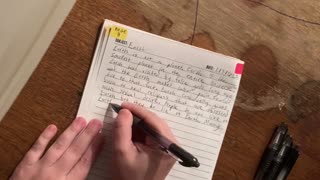 Page 8 of BOOK TWO - SUBJECTS OF LIFE being written