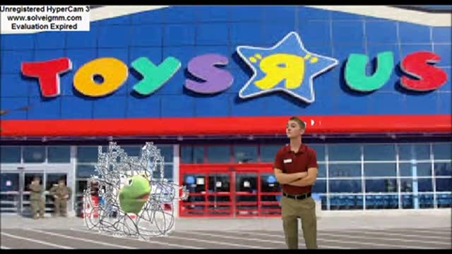 Pube Muppet goes to Toys R Us