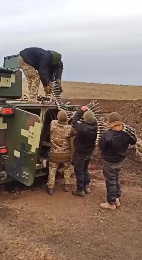 Loading Up Giant Ammo Belt